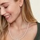 THE PEARL SOURCE 7-8mm AAA Quality Round White Freshwater Cultured Pearl Necklace for Women in 16" Choker Length