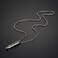 MONIYA Stainless Steel Bullet Pendant Urn Ashes Necklace Cross Lords Prayer in English, 22inch Box Chain