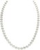 The Pearl Source 14K Gold 5.0-5.5mm AAAA Quality White Freshwater Cultured Pearl Necklace for Women in 17" Princess Length