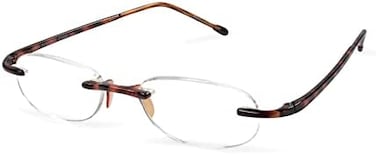 Scojo New York Gels Original Reading Glasses, Ultra-Lightweight Rimless Readers for Women and Men