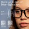 Livho Blue Light Blocking Glasses Women Men Fashion Lightweight Metal Wire Frames UV400 Computer Gaming Eyeglasses w/Case