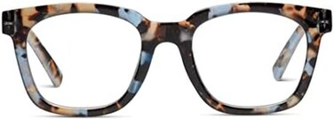 Peepers by PeeperSpecs Women's to The Max Square Blue Light Blocking Reading Glasses