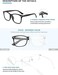 livho 2 Pack Blue Light Blocking Glasses, Computer Reading/Gaming/TV/Phones Glasses for Women Men,Anti Eyestrain &amp; UV Glare (Clear+Blue Purple)