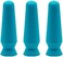 DMV Scleral Cup Large Contact Lens Handler - Inserts Scleral Contact Lenses and Prosthetic Eyes (Ventless) - Pack of 3 "Light Blue