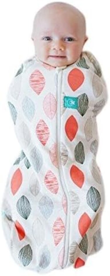 ارجو باوتش حقيبة نوم وقماط 0.2 TOG من ايرجوكوكون، بطبعة اوراق شجر بلش (3-12 شهر)