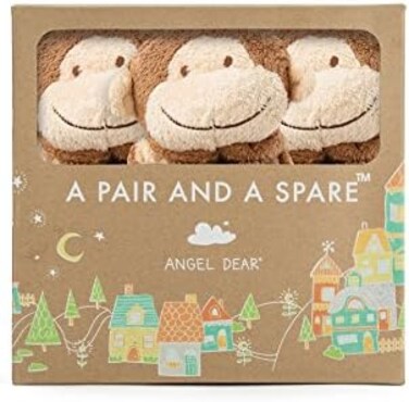 اينجل دير طقم بطانيات احتياطية مكون من 3 قطع بتصميم قرد بني اينجل دير