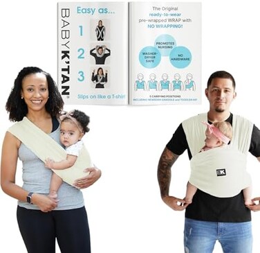 Baby K'tan Cotton Natural Organic Cotton Baby Carrier (XL)