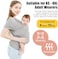 Acrabros Baby Wrap Carrier,Hands Free Baby Carrier Sling,Lightweight,Breathable,Softness,Perfect for Newborn Infants and Babies Shower Gift,Grey