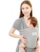 Acrabros Baby Wrap Carrier,Hands Free Baby Carrier Sling,Lightweight,Breathable,Softness,Perfect for Newborn Infants and Babies Shower Gift,Grey