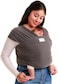 Sleepy Wrap Baby Carrier Newborn to Toddler - Hands-Free Baby Carrier Wrap - Stretchy Baby Wrap - Ergonomic Baby Wraps Carrier - Lightweight Baby Carrier Sling - Baby Body Carrier 7-35 lbs (Dark Gray)