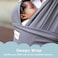 Sleepy Wrap Baby Carrier Newborn to Toddler - Hands-Free Baby Carrier Wrap - Stretchy Baby Wrap - Ergonomic Baby Wraps Carrier - Lightweight Baby Carrier Sling - Baby Body Carrier 7-35 lbs (Dark Gray)