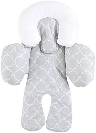 هدسون بيبي حشوة دعم جسم مقعد السيارة للاطفال من الجنسين، لون رمادي، مقاس واحد