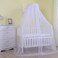 Cdycam Baby Infant Toddler Bed Dome Cots Mosquito Netting Hanging Bed Net Mosquito Bar Frame Palace-Style Crib Bedding Set (White Mosquito Netting Only, Without Stand)