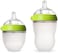 Comotomo (Green) - Natural Feel Bundle - 2 Items: 240ml Baby Bottle Green &amp; 150ml Baby Bottle Green