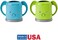 InchBug MyDrinky - The Adjustable Juice Box Holder 2 Pack (Lime/Aqua)