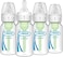 Dr. Brown's Natural Flow Anti-Colic Options+ Narrow Baby Bottles 4 oz/120 mL, with Level 1 Slow Flow, 4 Pack, 0m+
