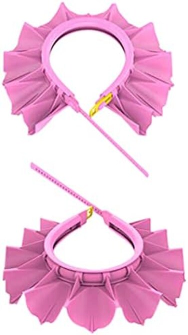 قبعة استحمام من السيليكون زهري