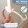 Door Monkey Child Proof Door Lock &amp; Pinch Guard - For Door Knobs &amp; Lever Handles- Easy to Install-No Tools or Tape Required - Baby Safety Door Lock For Kids - Very Portable-Great for Dogs &amp; Cats,White