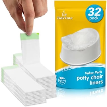 Tidy Tots TidyTots Disposable Potty Chair Liners - Value Pack - Universal fits most potty chairs - 32 Liners