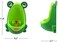 FORYEE Cute Frog Potty Training Urinal for Boys with Funny Aiming Target - Blackish Green