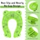 Maliton Portable Potty Seat for Toddler Travel - Foldable Non-Slip Potty Training Toilet Seat Cover for Boys/Girls, Baby/Kids with Drawstring Bag