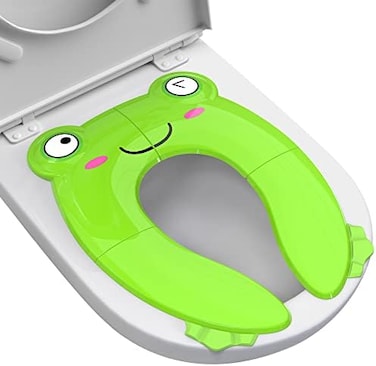 Maliton Portable Potty Seat for Toddler Travel - Foldable Non-Slip Potty Training Toilet Seat Cover for Boys/Girls, Baby/Kids with Drawstring Bag