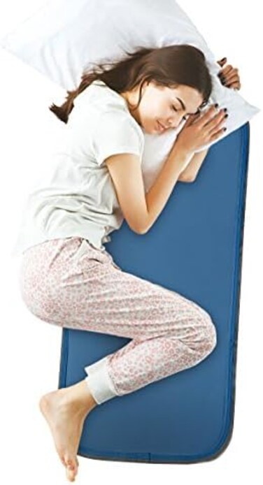 وسادة تبريد للسرير - وسادة مرتبة تبريد جل تعمل بالضغط توفر راحة فورية باردة - مثالية للحمى والومضات الساخنة والتعرق الليلي - ضع حصيرة باردة على سريرك