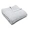 Barefoot Dreams Contrast Trim Throw Blanket 45" x 60" (Stone/White)