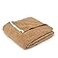 Barefoot Dreams Contrast Trim Throw Blanket 45" x 60" (Stone/White)
