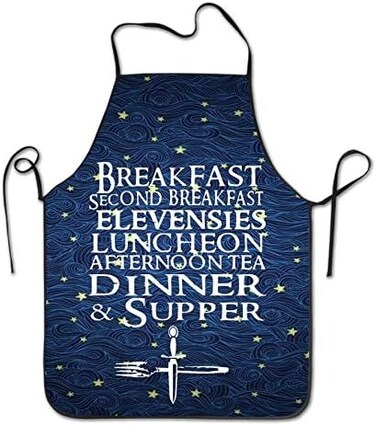 YISHOW للجنسين السبعة وجبات الهوبيت اليومية الطبخ مآزر المطبخ مع مريلة قابلة للتعديل