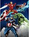 Jay Franco Marvel Avengers Blue Circle Fleece Plush Throw
