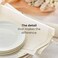 MY DRAP Dinner Napkins, Cotton, White, 9 x 12 x 16 cm