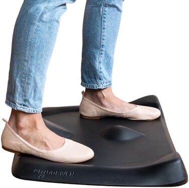 ايرجودريفين بساط مكتب صغير غير مسطح مضاد للتعب مع تضاريس محسوبة من توبو ميني (اسود اوبسيديان)