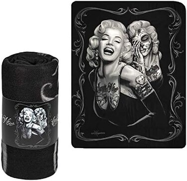 بطانية أريكة مارلين مونرو "Smile Now" 50 × 60 انش من جيه بي امبورتس