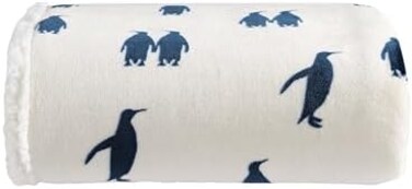 ايدي باور بطانية مخملية فائقة النعومة بغطاء من صوف الشيربا ذو وجهين، ناعمة ومريحة، مثالية للسرير او الاريكة، بطريق الامبراطور