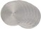 Dii Woven Placemats Collection Metallic Round Placemat Set, 15", Silver, 6 Piece