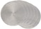 Dii Woven Placemats Collection Metallic Round Placemat Set, 15", Silver, 6 Piece