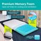 بليسبري وسادة نوم رفيعة من الميموري فوم مقاس 2.6 انش بتصميم نحيف ومسطح وبارد للبطن او الظهر مع غطاء من الخيزران الناعم قابل للغسل ودعم الرقبة والراس للرجال والنساء