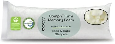 كوب هوم جودز وسادة ميموري فوم ممزقة قابلة للتعديل - قابلة لاعادة التعبئة - فوم 1/2 باوند