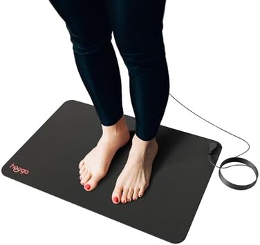 حصيرة أرضية للنوم والطاقة وتخفيف الالم والالتهابات والتوازن والعافية. علاج متصل بالأرض. التأريض الداخلي في المنزل والمكتب والعمل. يتضمن سلك بطول 15 قدم. كربون موصل