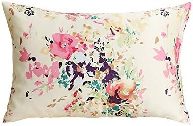 تيم اند تينا غطاء وسادة فاخر من حرير التوت النقي بنسبة 100%، جيد للبشرة والشعر (للاطفال الصغار/السفر (14 انش × 19 انش)، جمال)