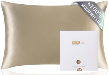 غطاء وسادة من زيماسيلك من الحرير مومي 19 100%، قطعة واحدة (قياس كبير 20*36 انش، اخضر), حرير, توب, Queen 20''x30''