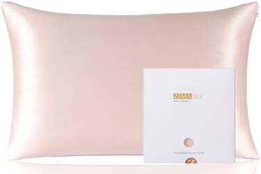 غطاء وسادة من زيماسيلك من الحرير مومي 19 100%، قطعة واحدة (قياس كبير 20*36 انش، اخضر), حرير, زهري, Queen 20''x30''