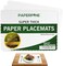 مفرش مائدة ورقي مستطيل للاستعمال مرة واحدة من بيبر باين (100 قطعة) - 10 × 14 انش ابيض صديق للبيئة ثقيل الوزن 60 باوند بحواف مموجة