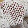 KEPSWET Cotton Handmade Crochet Lace Table Runner Beige Rectangle Coffee Table Dresser Decor (14x72 inch)