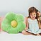 Butterfly Craze Daisy Lounge Flower Pillow - Medium 20 Inches, Cozy &amp; Stylish Floor Cushion, Perfect Seating Solution for Teens &amp; Kids, Machine Washable Aesthetic Decor, Plush Microfiber, Green