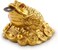 Ejoyous Feng Shui Money Frog, Lucky Chinese Money Frog with Three Legs, Bronze Brass, Copper Treasure Basin Statue to Attract Wealth, Good Luck and Prosperity, Size S.