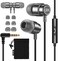 UliX YOLEX Rider Wired In-Ear Headphones, Headphones with Microphone, with Anti-Tangle Cable, Headphones for iPhone, iPad, Samsung, School Students, Children, Women and Small Ears.
