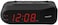 Sharp Digital alarm clock - Black case with red LED lights - Increasingly loud alarm, pleasant wake-up experience, dual alarm - backup battery, easy to use with simple operation.