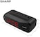 Sharp Digital alarm clock - Black case with red LED lights - Increasingly loud alarm, pleasant wake-up experience, dual alarm - backup battery, easy to use with simple operation.